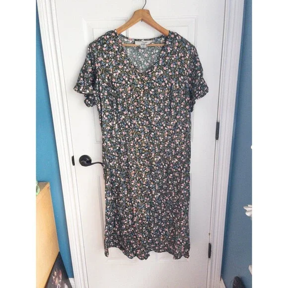 Vintage Forever Caroline by Jim Elliot Floral Mid Length Plus Size Dress size 22 - Picture 8 of 8